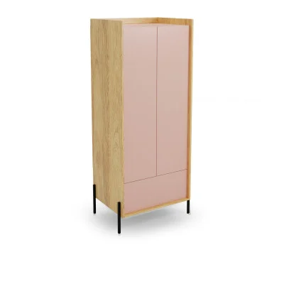 Children's wardrobe MOBIUS 2D pink